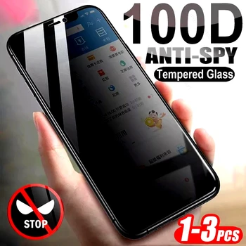 1-3KS Anti-spy Ochranné Sklo pre IPhone 14 Pro Max Plus Screen Protector Film IPhone14 som Telefónu 14 ProMax 14+ tmavé sklá