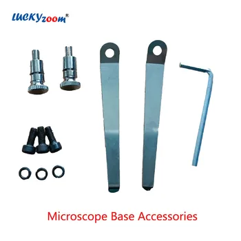 1 Nastavte Mikroskop Base Accesssories Nové Klipy Fix Skrutky Pre Binokulárne Trinocular Microscopio Rada