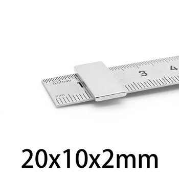 10-100ks 20x10x2mm N35 Vzácnych Zemín Magnet 20mmx10mmx2mm Blok Obdĺžnikový Magnety 20*10*2 mm Permanentný Magnet Neodýmu 20*10*2 2