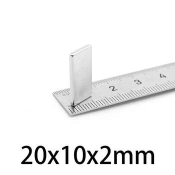 10-100ks 20x10x2mm N35 Vzácnych Zemín Magnet 20mmx10mmx2mm Blok Obdĺžnikový Magnety 20*10*2 mm Permanentný Magnet Neodýmu 20*10*2 3