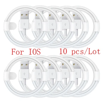 10 ks usb nabíjací kábel pre ipad kábel pre rýchle nabíjanie iphone Kábel pre iPhone 11 5s X 8 7 6 plus se xr xs ios kábel
