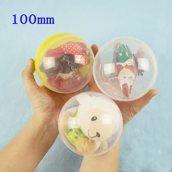 100mm 1pc/pack priehľadného plastu Prekvapenie loptu kapsule hračka s vo vnútri iný útvar automat V Shilly Vaječné Gule
