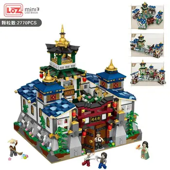 1032 LOZ mini Bloky Dospelých, Deti Stavebné Bloky, Hračky Teens Puzzle Čínska GongFu Škole č box