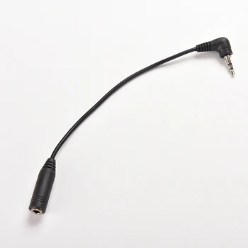 2,5 mm Pravý Uhol Samec Konektor pre 3,5 mm Jack Samica Stereo AUX Audio TRS Zásuvky DC Napájací Adaptér Converter Kábel 15.5 CM Dĺžka