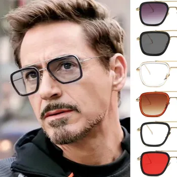 2019 Nové Módne Tony Stark Železa slnečné Okuliare Mužov Značky Dizajnér Vetru Okuliare Mužov slnečné Okuliare UV400 Pomstiť slnečné Okuliare