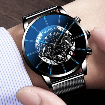 2020 pánske hodinky Reloj Hombre Relogio Masculino nehrdzavejúcej ocele kalendár quartz hodinky pánske športové hodinky hodiny Ženeve chronometra