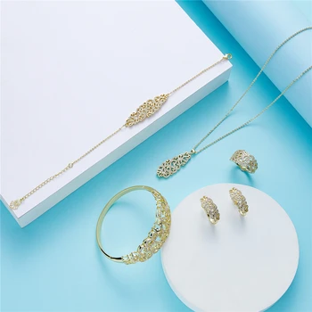 2020 SEP Kaftane svadobné šperky set pre ženy, módne šperky nastaviť meď vysoko kvalitné šperky set