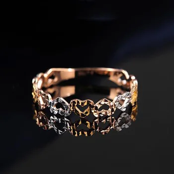 2022 nové design585 fialové zlato klasické ružové zlato 14K dolphin snubné prstene pre páry nádherné ženy je svetlo luxusné šperky