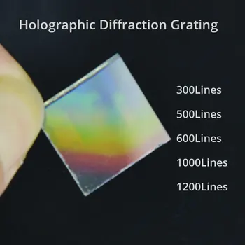 20x20mm Optického Skla Laserového Dvoch-dimenzionální Orthogonal Holografické Difrakčné mriežka Pôvodné Rytiny 300 600 1000 1200 Line