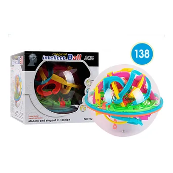 3D Bludisko Loptu 138 Kroky 925A Vzdelávacie Magic Intelekt Mramor Ball Puzzle Hra Zostatok Bludisko Hra, Puzzle, Hračky pre Deti,