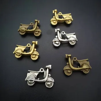 5 ks Tri Farebné Á Motorke Charms Prívesok, Náramok, Náhrdelník Šperky Čo HOBBY Ručné 23x18mm