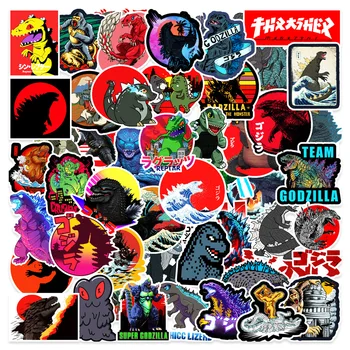 50pcs Godzilla Monster Graffiti DIY Kvalitné Nepremokavé Nálepky, Auto, Telefón, Vodu, Pohár Dekorácie Darček Hračka