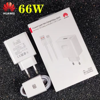 66W Super Nabíjačka pre Huawei P50 Pro P40 Pro EU/US Konektor 1 M/1,5 M 6A Typ C Kábel pre P30 Mate40 Pro Mate30 Pôvodné rýchlo nabíjačka,
