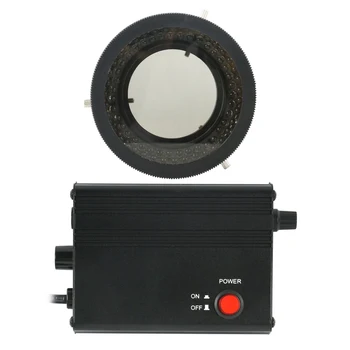 78 KS LED Krúžok Lampa Tieň-free Polarizačné Iluminátor Pre Mikroskopom Video Kamera Kontrola Údržby Osvetlenia