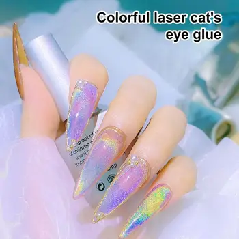 8g Nechty Lak Moderný Minimalistický Univerzálne Farebné Cat Eye UV Gél pre Dievča lak na Nechty Nail Glue