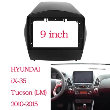 9 Palcový 2 Din Auto Stereo Rádio Fascia Dash Prehrávač DVD Adaptér Rámu Panel Pre HYUNDAI TUCSON IX35 obdobie 2010-2015 1