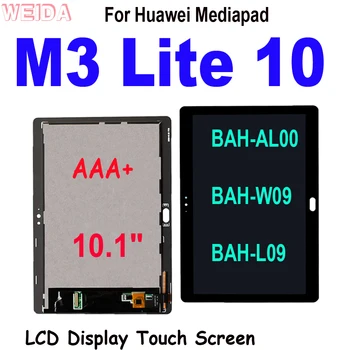 AAA+ 10.1" LCD Pre Huawei Mediapad M3 Lite 10 BAH-AL00 BAH-W09 BAH-L09 LCD Displej Dotykový Displej Digitalizátorom. Montáž Náhradné