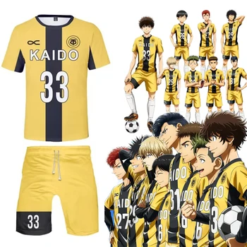 Anime Ao Ashi Cosplay Ashito Aoi Kostým Futbalový Dres Športového Ashito Aoi Eisaku Keiji Jednotné Yumy Kanpei Motoki Jún Marca