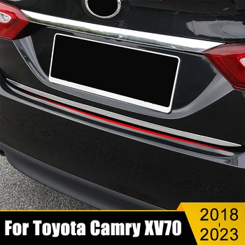 Auto Styling Príslušenstvo Toyota Camry XV70 2018-2020 2021 2022 2023 Nerezovej Ocele Kryt batožinového priestoru Chvost Brány Čalúnenie Pás Nálepky