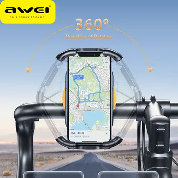 Awei X29 360° Otočná Bicykli Telefón Držiak Na Prenosné Nastaviteľné Bicykel Držiak Na Mobilný Telefón Držiak Pre Motocykel Horský Bicykel