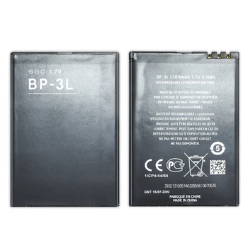 Batéria BP-3L BP 3L BP3L Pre Nokia Lumia ASHA 3 303 603 610 710 505 510 610C 3030 900 Mobilný Telefón Batterie Náhradná Bateria