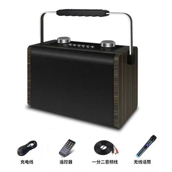 Bezdrôtový mikrofón bluetooth reproduktor multimediálne domáce kino karaoke tv počítač reproduktor rádio prenosné subwoofer caixa de som