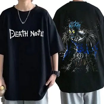 Death Note Shinigami Ryuk T-shirt Anime Light Yagami L T-shirts Gotický Muži Ženy to Krátke Sleeve Tee Tričko Nadrozmerná Streetwear