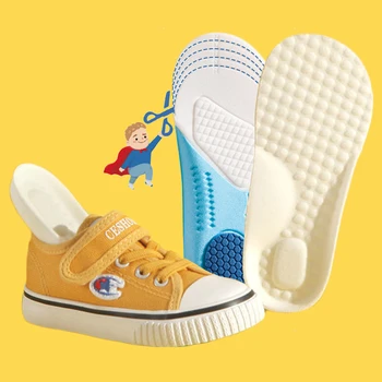Deti Ortopedické Vložky do topánok pre Deti Plantárna Fasciitis Arch Protetických Komfort Topánky Jediným Pamäťovej Peny Športové Bežecké Insole