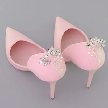 E8FA Obuvi Klip Drahokamu Pearl DIY Topánky Ženy Lady Elegantné Vysokým Podpätkom Sandál Dekorácie, Ozdoby, Oblečenie, Šperky, Prívesky Korálky