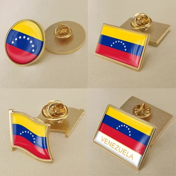 Erbom Venezuela Venezuelskej Mapu Vlajka štátny Znak Brošňa Odznaky Preklopke Kolíky
