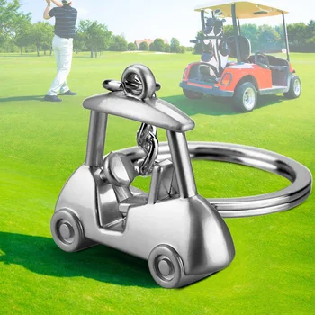 Fashion Golf Cart Keychain Zliatiny Zinku Mužov Auto Kľúča Držiteľa Ženy Taška Dekor Prívesok Charm Šperky, Darček pre Milovníkov Športu