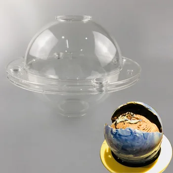 Horúce 3D Planéty tortu formovať Čokoládu Formy Plastového Polykarbonátu Formulár pre Pekárne Cake Decoration Pečenie Pečiva Nástroje, Formy