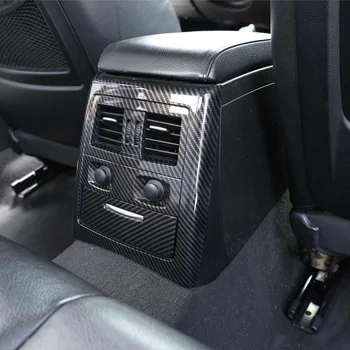 Interiéru vozidla Vzadu klimatizácia Air Vent Zásuvky Uhlíkových Vlákien Textúra Kryt Dekorácie Pre BMW Radu 3 E90/E91/E92 2005-2012 2