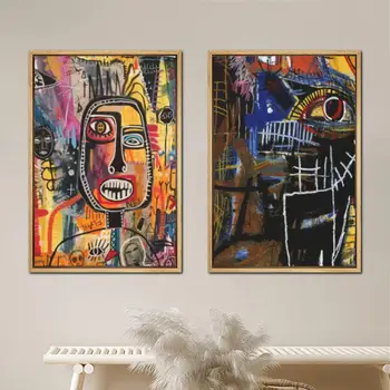 jean michel basquiat Plagát Maľovanie 24x36 Wall Art Plátno Plagáty izba dekor Moderné Rodinné spálne Dekorácie wall Art decor