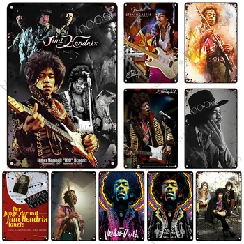 Jimi Hendrix Plagát Vintage Kovová Doska Rockovej Hudby, Plagát Kovové Znamenie, Bar, Kaviareň, Pub Wall Prihláste Dekoratívne Dosky Hrdzavé Kovové Prihlásiť