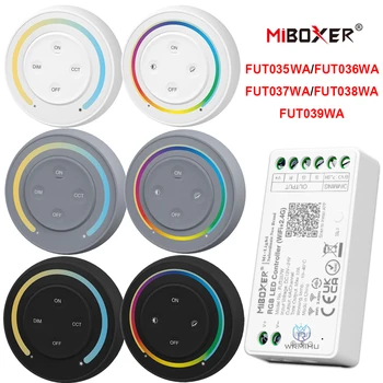 Miboxer 2.4 GHz Jednej Farbe Dvojitá Biela RGB RGBW RGB+SCS LED Controller WiFi+2.4 G FUT035WA Stmievanie Smart APLIKÁCIE Hudba Ovládanie Hlasom