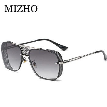 MIZHO Jasné Vizuálne Cestovné Použitie Námestie Muži Okuliare Originálny Dizajn Značky Blue Retro UV400 Gradient Okuliare Muž 2021