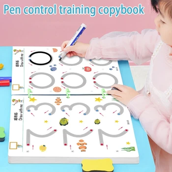 Montessori Tabletu Na Kreslenie Hračky Magické Vody CopyBook Deti Šablóny Na Maľovanie Batoľa Vzdelávania, Vzdelávacie Hračky Pre Deti,