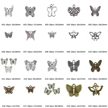Motýlích Krídel Zobrazili Kľúčové Tlačidlá Pre Šperky, Takže Accessori Dekor Urob Si Sám