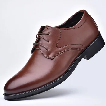 Muži Bežné Kožené Topánky Luxusné Gentleman Strapce Oxfords Jazdy Topánky Mužov Mokasíny Šaty Topánky Pre Mužov Veľké Veľkosti 38-48 1