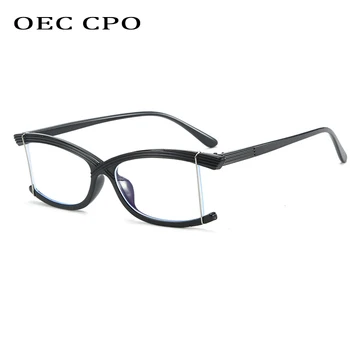 Módne Slipy Transparentné Okuliare Rámy Pre Ženy Optické Okuliare Rámy Osobnosti Pol Rám, Číre Šošovky Dioptrické Okuliare Oculos