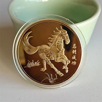 Nové Zberateľské Mince Kôň pre Šťastie Feng Shui Dekorácie Šťastie Maskot Medaila so suvenírmi Kolekcie Home Decor