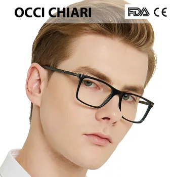 OCCI CHIARI Mužov Okuliare, Rám Optické okuliare, Rám Módne čierne okuliare jasné, Námestie okuliare predpis W-CERINA 3