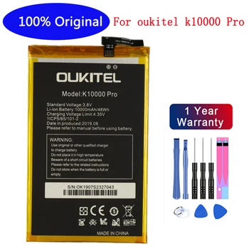 Oukitel k10000 Pro Batéria 100% Originálne Veľkú Kapacitu 10000mAh Výmena Batérie Pre oukitel k10000 Pro Mobil +bezplatné nástroje