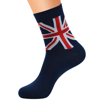 Peonfly Muži Móda Britskou Vlajkou Hviezda Vzor Bavlna Posádky Prekladané Harajuku Kreatívny Dizajnér Radi Zábavné Umenie Ponožky 4