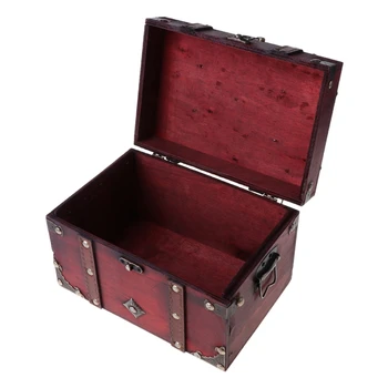 Pokladom, Vinobranie Drevený Úložný Box Antický Štýl Šperky Organizér na Šperky