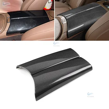 Pre Mercedes Benz Triedy E W213 E260 E300 2016 - 2021 ABS Carbon Texture stredovej Konzoly Veko Opierkou Box Ochranný Kryt, Trim