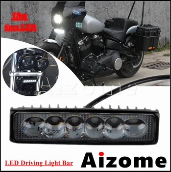 Predné LED Svetlá Bar Motocykel DRL Práce Jazdy Svetlo Hmlové Svietidlo Pozornosti Pomocný Reflektor Pre Harley Dyna Softail 2000-2021 0