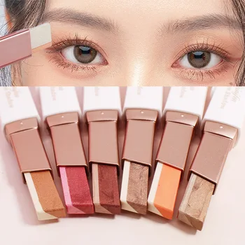 Prenosné Dvojité Farba Velvet Gradient Eyeshadow Stick Lenivé Oko Úprava Cosmestic Kórejský Make-Up Štýl Populárnej Klasické Farby
