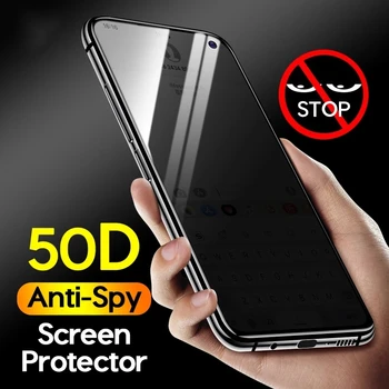 Proti poškriabaniu Anti-Spy ochrany Osobných údajov Tvrdené Sklo Fólia Pre Samsung Galaxy F41 F62 M51 F52 F22 M42 F42 M52 M32 F02S F12 M62 4G 5G 0